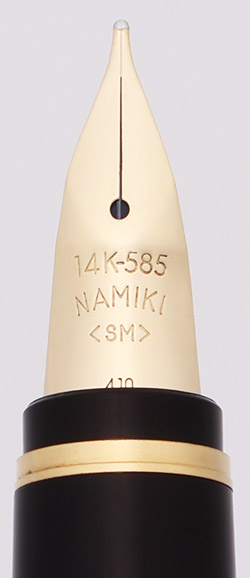 Namiki Falcon Fountain Pen (2010) - Black w Gold Trim, C/C, Soft